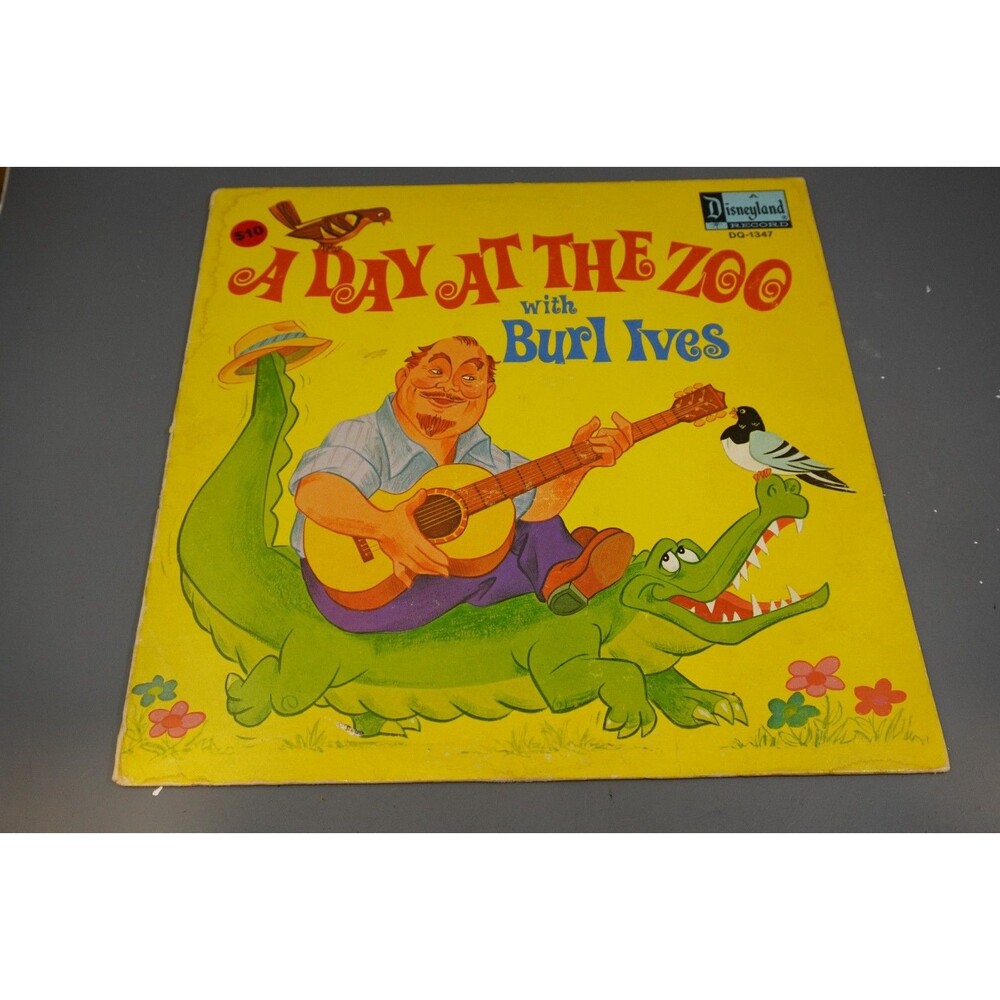 BURL IVES A Day At The Zoo 1972 VINYL LP Disneyland Records #1347 Folk Music